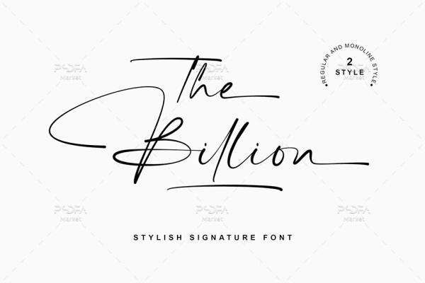 فونت دستنویس امضایی The Billion