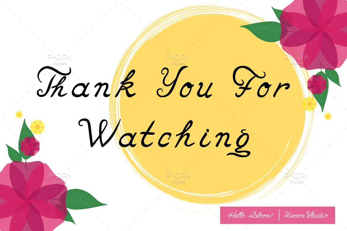فونت دستنویس مدرن و زیبای Hello Bloom - 8 فونت دستنویس مدرن و زیبای Hello Bloom - 8