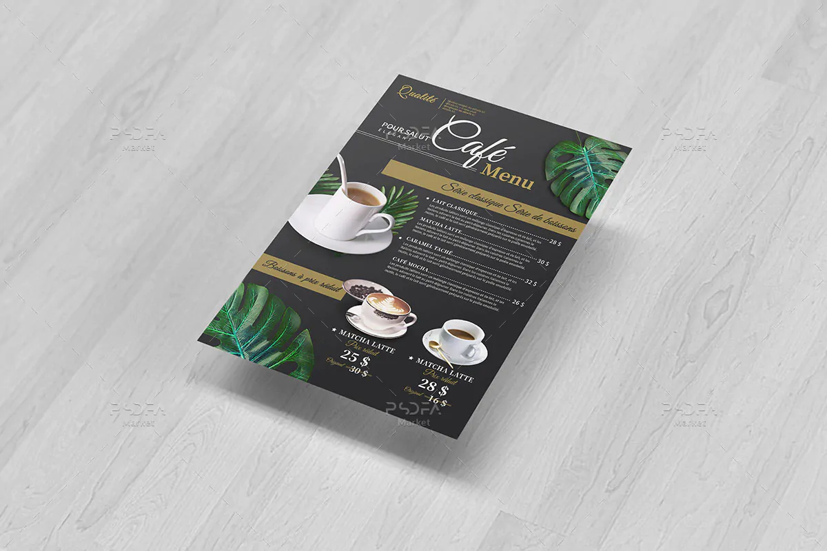 طرح تراکت کافی شاپ مدرن PSD - 2 طرح تراکت کافی شاپ مدرن PSD - 2