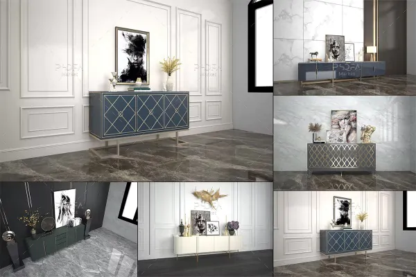 موکاپ قاب عکس هنری در دکوراسیون داخلی