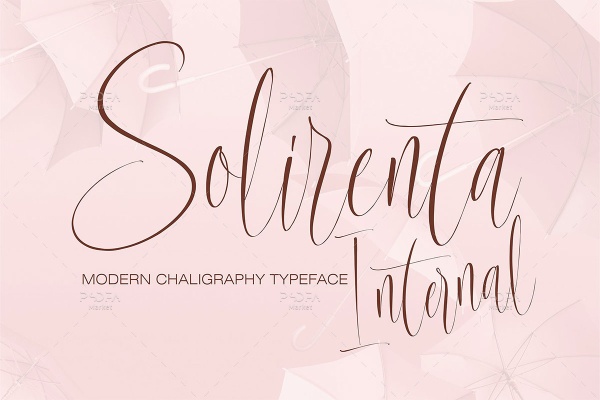 فونت خوشنویسی شیک و زیبای Solirenta Internal