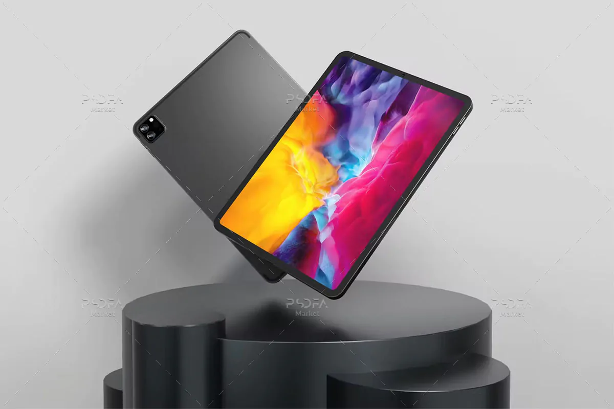 موکاپ آیپد پرو معلق و شناور iPad Pro