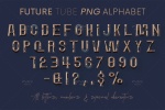PNG حروف الفبا لوله ای سه بعدی (3D) انتزاعی و تخیلی