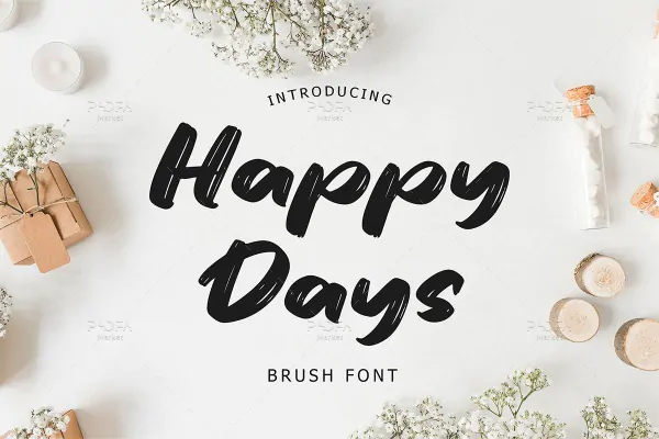 فونت قلمویی و دستنویس Happy Days