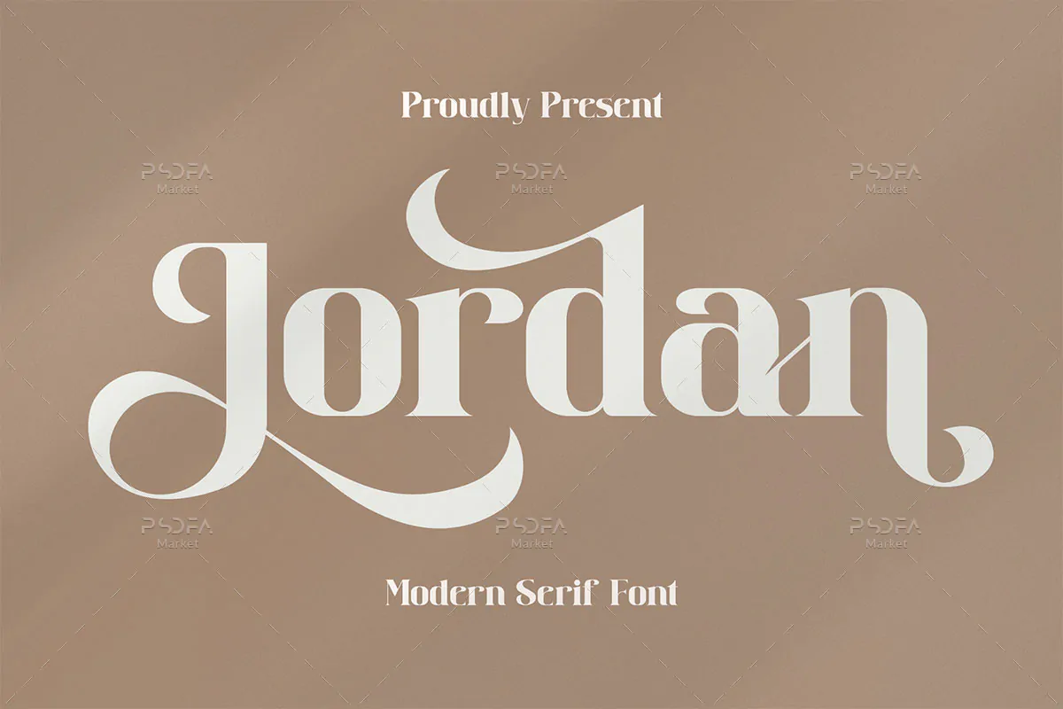 سریف فونت شیک و مدرن Jordan