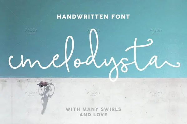 فونت دستنویس انگلیسی Melodysta