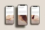 موکاپ وب سایت و اپلیکیشن موبایل مینیمال
