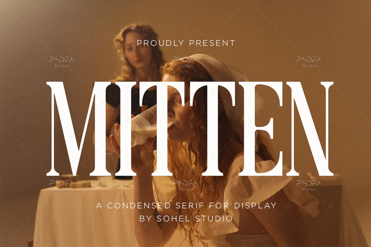 سریف فونت کلاسیک و بولد Mitten