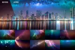 بک گراند آسمان شب پرستاره