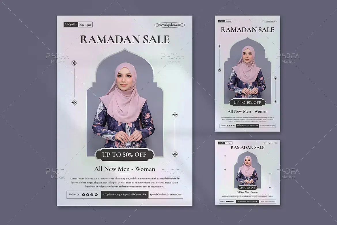 طرح تراکت فروش ماه رمضان + استوری و پست اینستاگرام - 1 طرح تراکت فروش ماه رمضان + استوری و پست اینستاگرام - 1