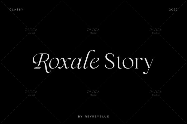اسکریپت و سریف فونت جذاب Roxale Story