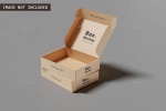 موکاپ جعبه بسته بندی محصول در نماهای مختلف