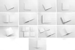 موکاپ بروشور و مجله مربعی