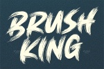 براش فونت انگلیسی Brush King