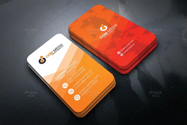 قالب آماده بیزینس کارت با رنگبندی متنوع - 15