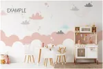 موکاپ قاب عکس و کاغذ دیواری اتاق کودک