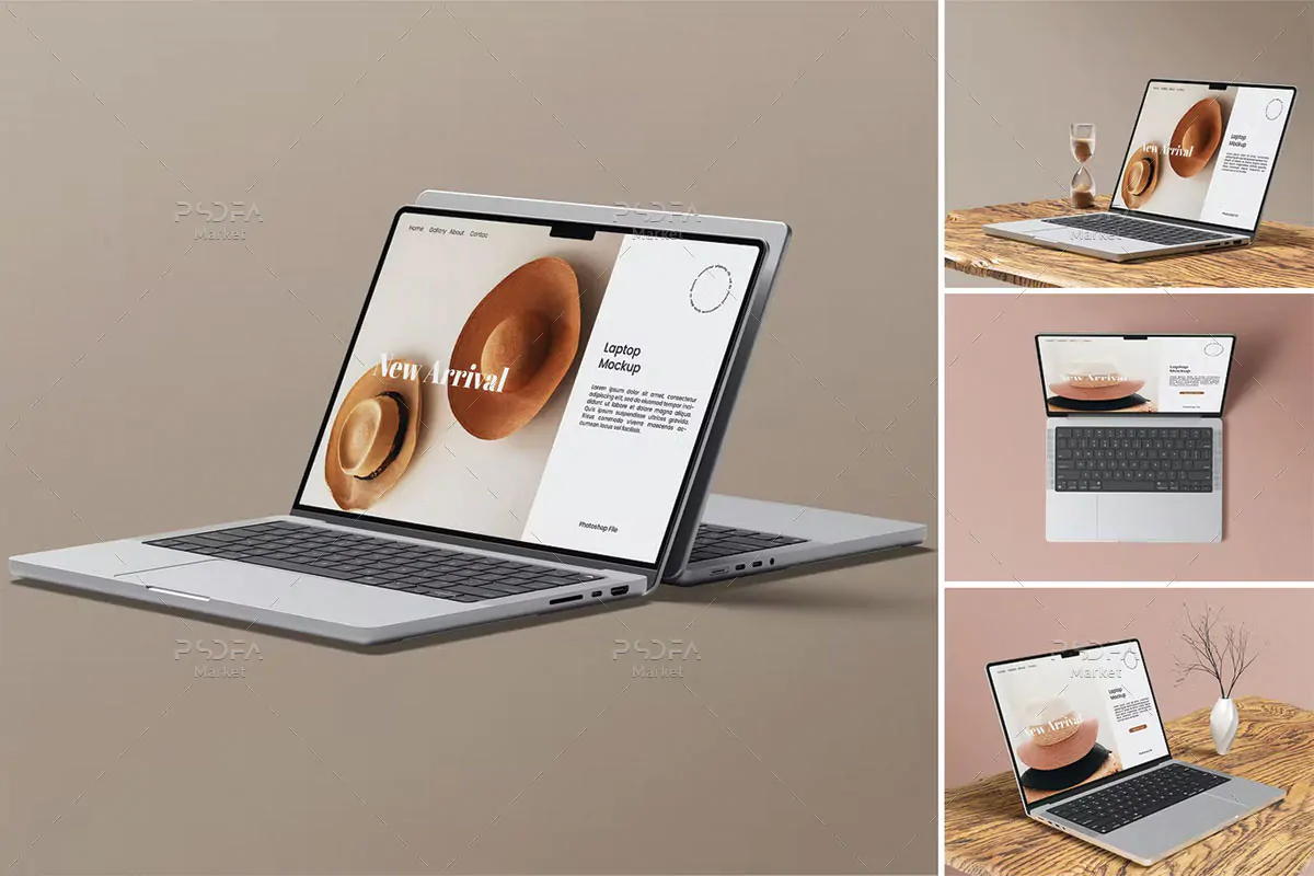 موکاپ لپ تاپ مک بوک پرو