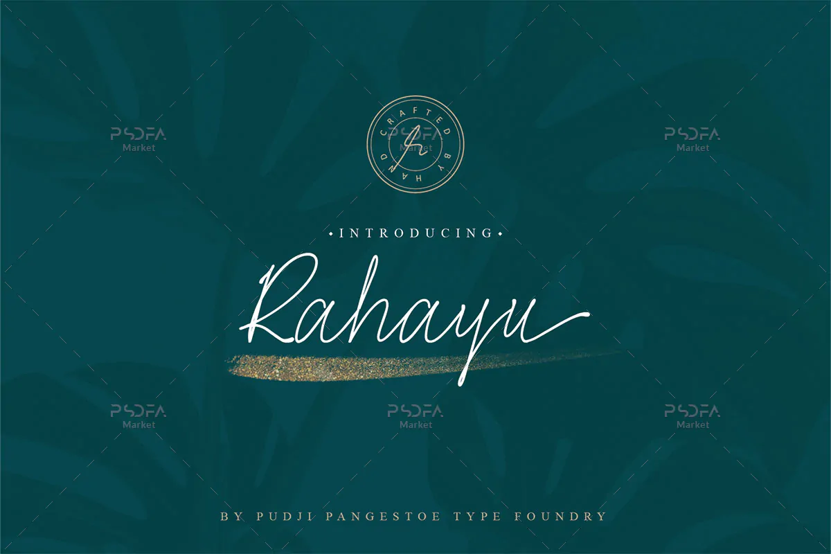 فونت سرهم و پیوسته باریک و نازک Rahayu