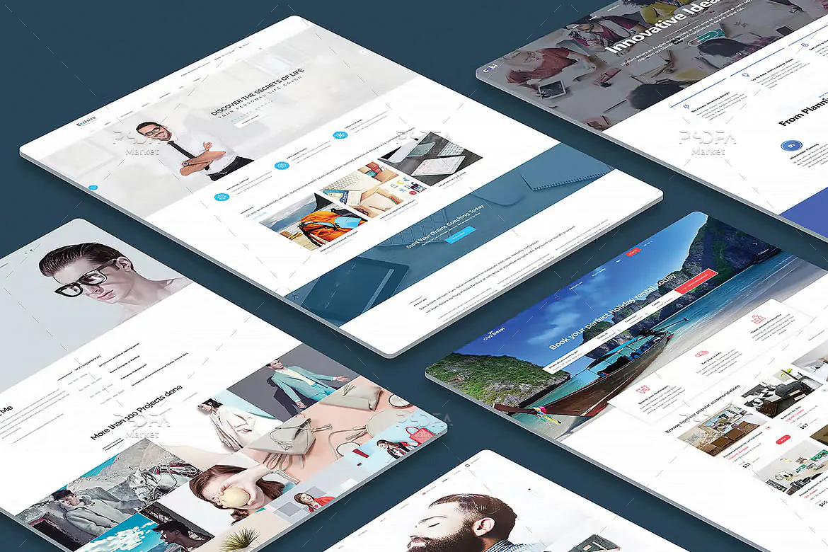 موکاپ وب سایت به صورت پرسپکتیو - 1 موکاپ وب سایت به صورت پرسپکتیو - 1