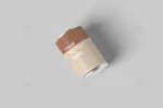 موکاپ قوطی با درب آسان بازشو