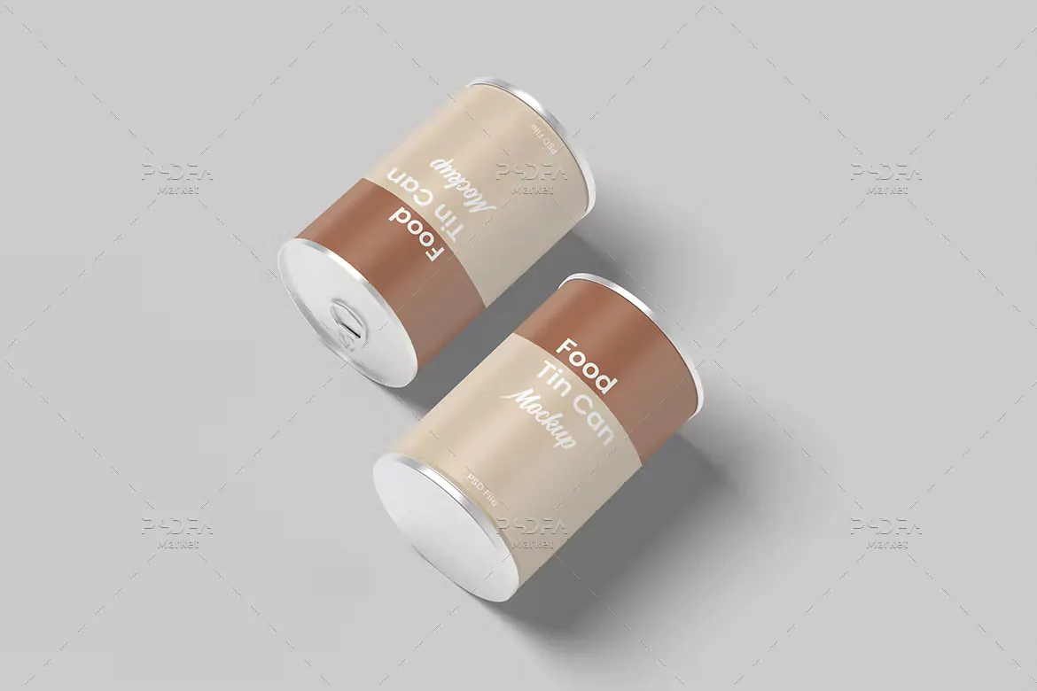 موکاپ قوطی با درب آسان بازشو - 4 موکاپ قوطی با درب آسان بازشو - 4