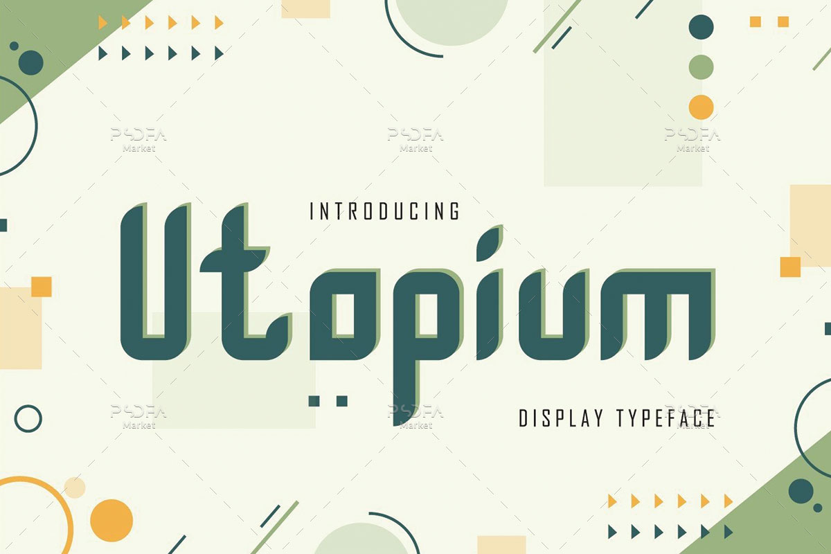 فونت هندسی Utopium