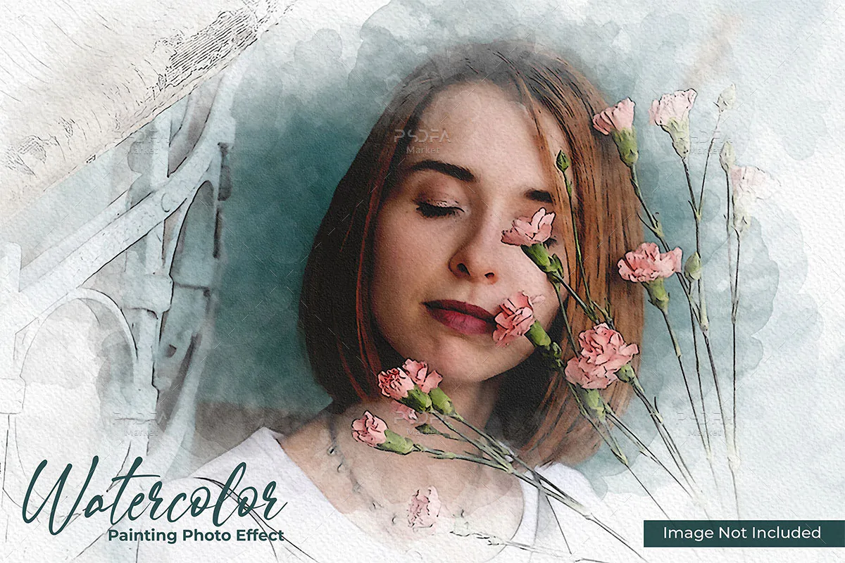 افکت نقاشی آبرنگی عکس
