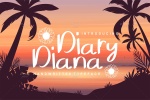 اسکریپت فونت دستنویس Diary Diana