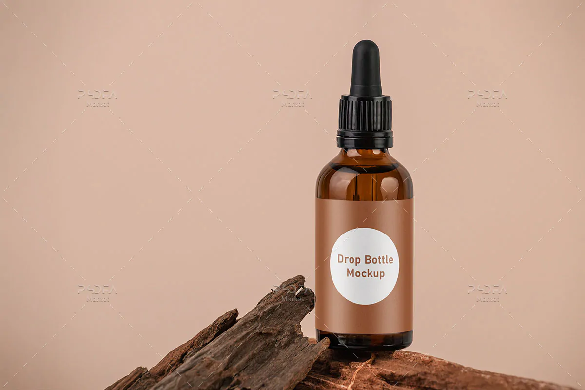 موکاپ بطری قطره چکان - 1 موکاپ بطری قطره چکان - 1