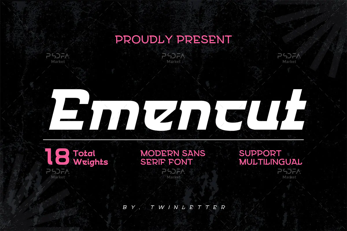 فونت سنس سریف مدرن Emencut فونت سنس سریف مدرن Emencut