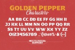 فونت کلاسیک و نوستالژیک Golden Pepper