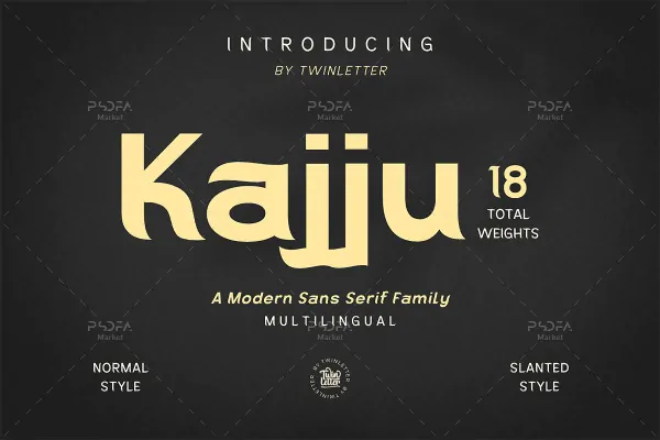 فونت سنس سریف مدرن Kajju