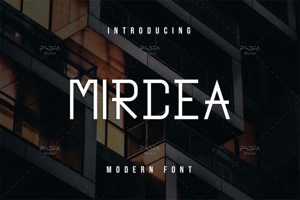 مدرن فونت انگلیسی Mircea