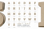PNG حروف چوبی انگلیسی 3D بدون بک گراند