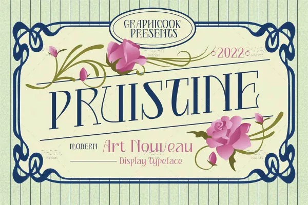 فونت تزئینی انگلیسی GCPruistine