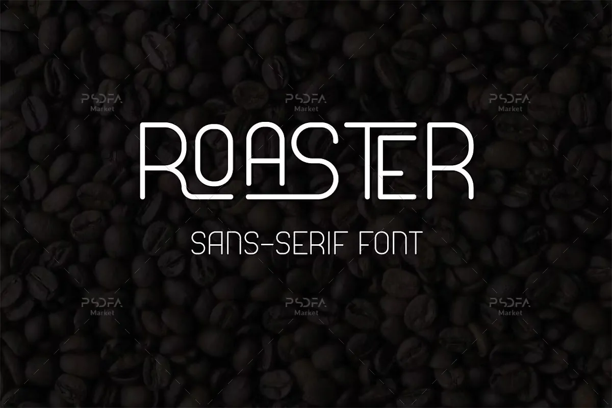 فونت مینیمالیست و مدرن Roaster