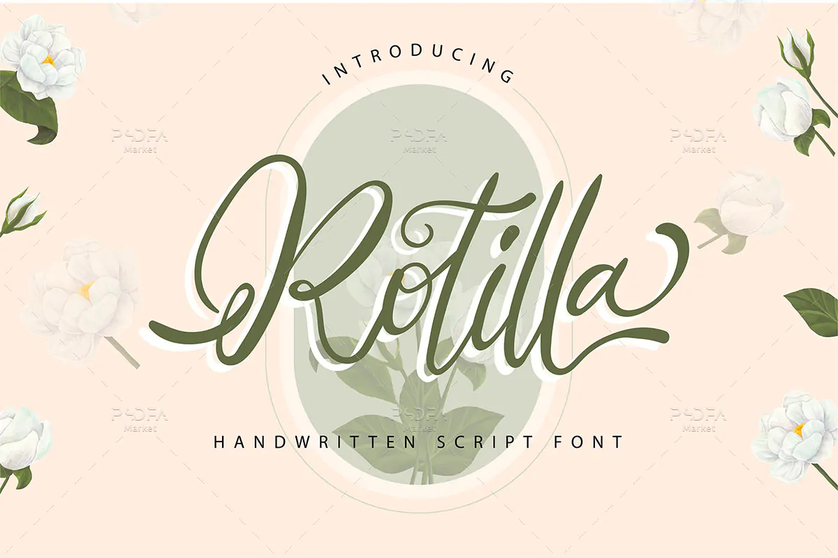 فونت خوشنویسی رمانتیک Rotilla