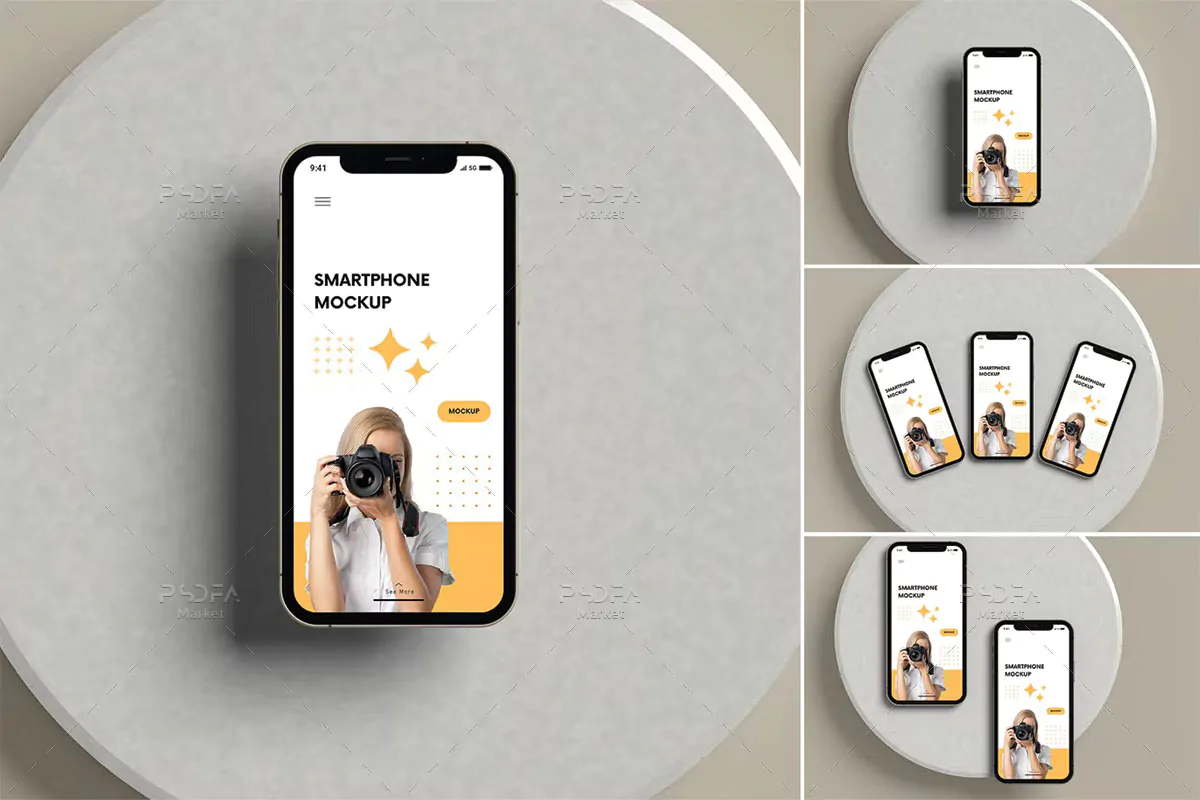 موکاپ اسمارت فون و گوشی موبایل