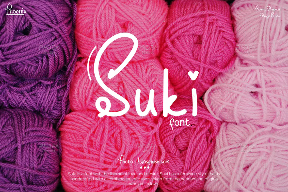 فونت فانتزی رمانتیک Suki