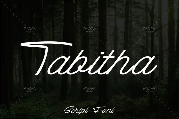اسکریپت فونت دستنویس Tabitha