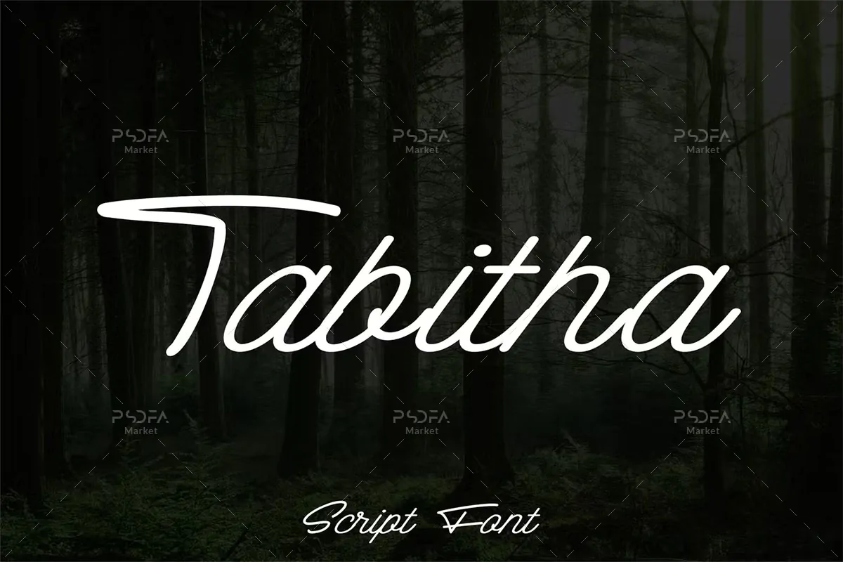 اسکریپت فونت دستنویس Tabitha