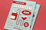 طرح تراکت روز جهانی اهداء خون + پست و استوری اینستاگرام