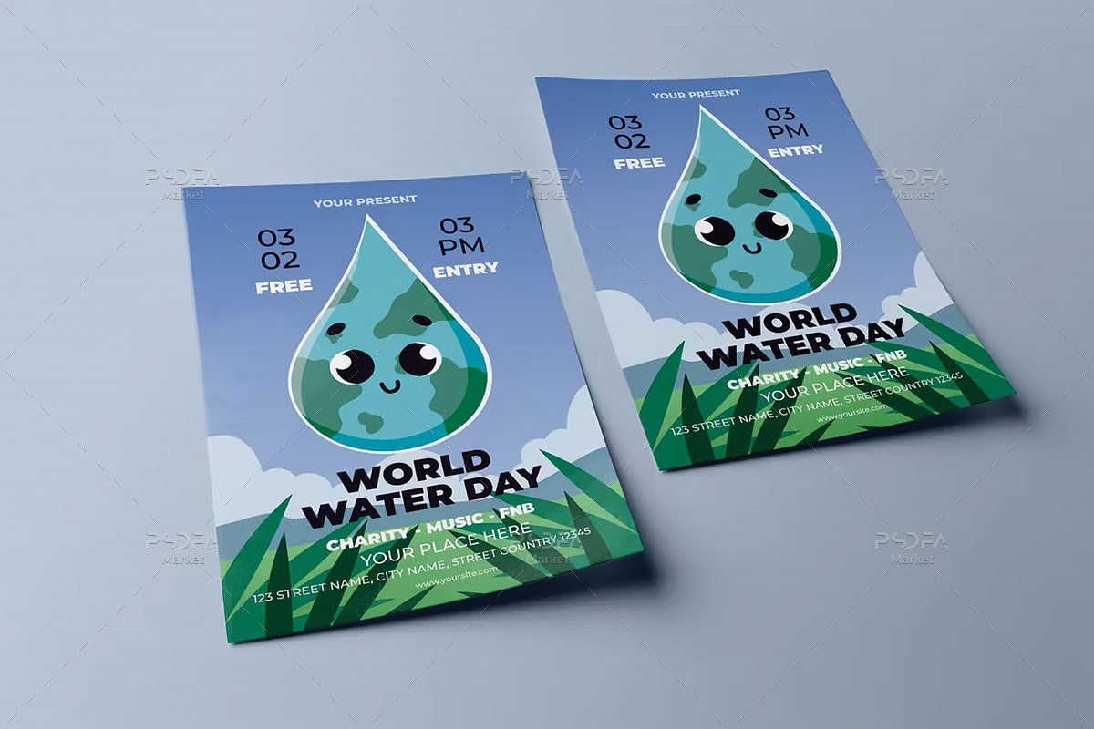 طرح پوستر روز جهانی آب