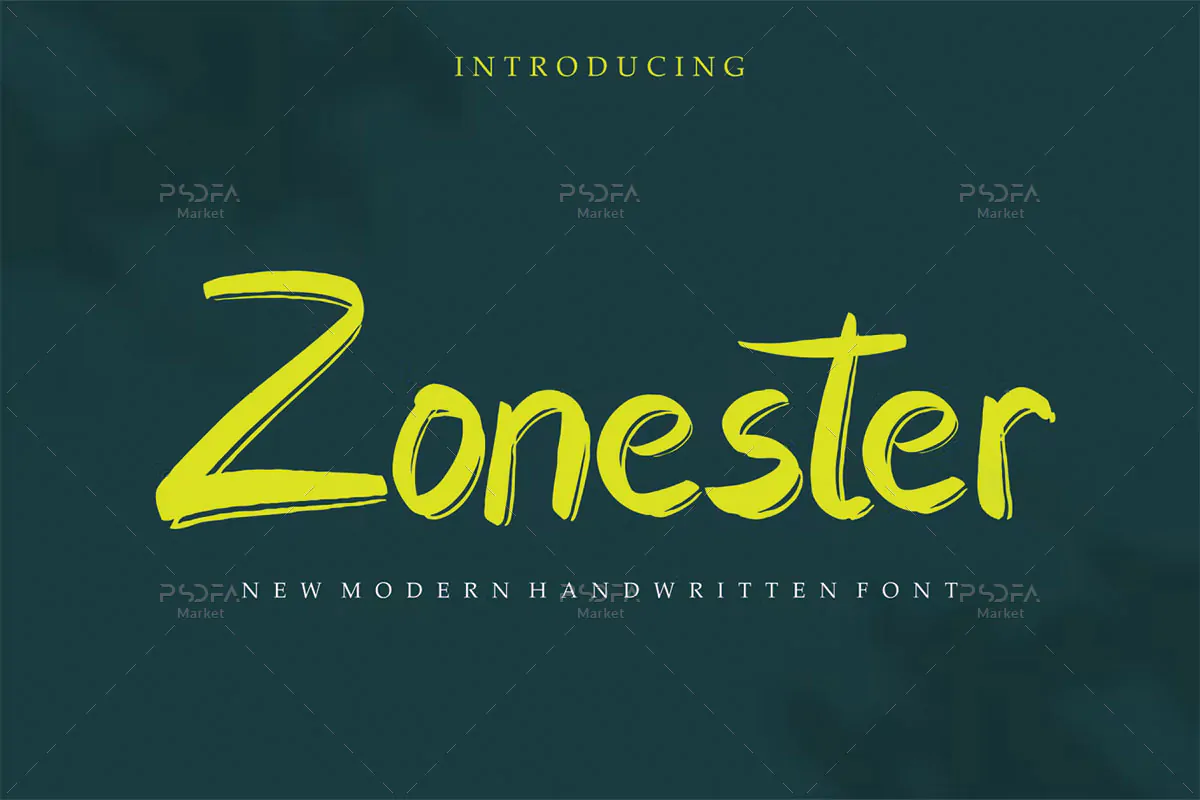 براش فونت انگلیسی Zonester براش فونت انگلیسی Zonester
