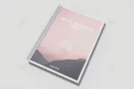 موکاپ دفترچه سیمی و فنری سایز A5