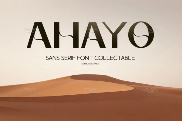 فونت شیک و زیبای Ahayo