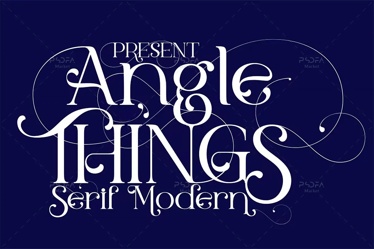 فونت مدرن و زیبای Angle Things