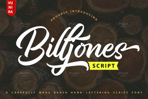 براش فونت دستنویس Billjones