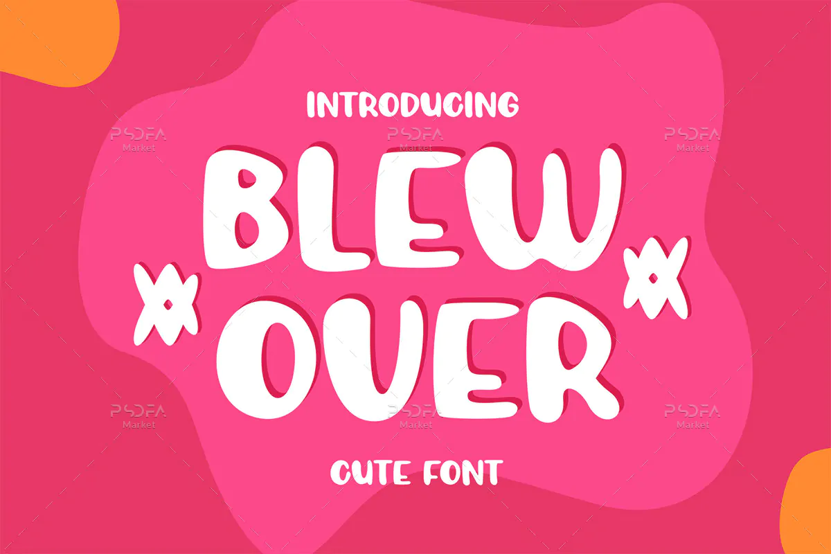 فونت انگلیسی جالب و بامزه Blewover