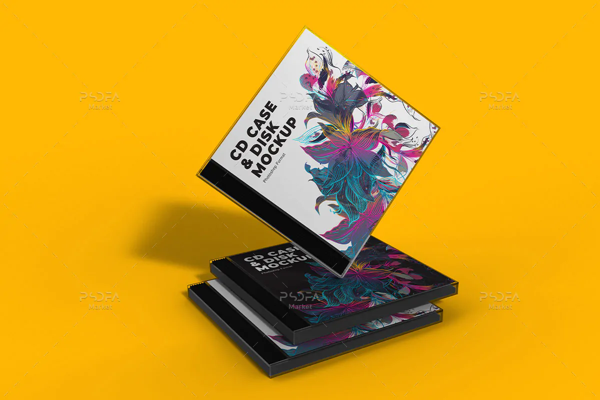 موکاپ قاب و کاور CD یا DVD - 3 موکاپ قاب و کاور CD یا DVD - 3